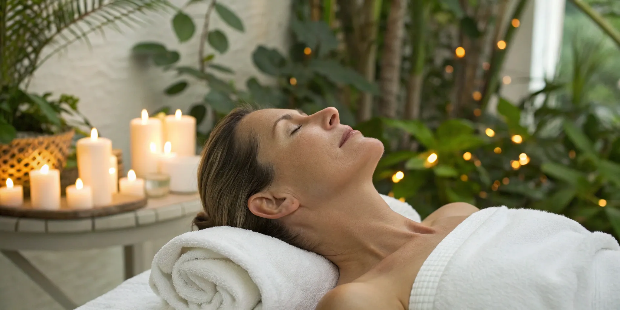 Woman receiving anti-aging treatment.
