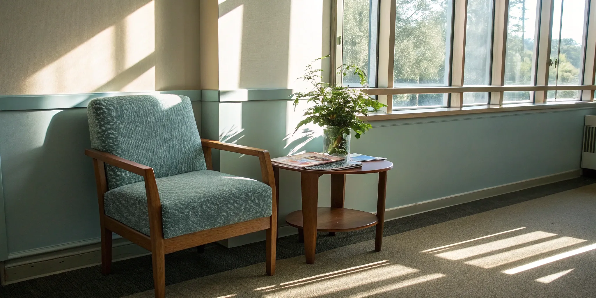 Erectile dysfunction clinic waiting room.