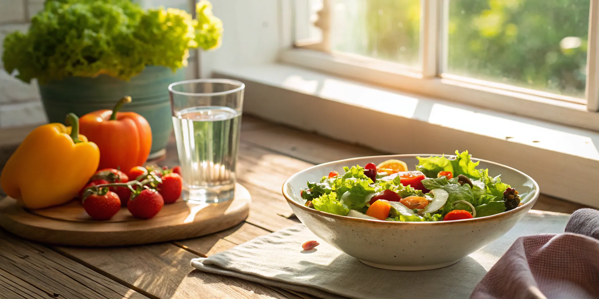 insulin-resistance-weight-loss-a-practical-guide Fresh vegetable salad for insulin resistance weight loss.