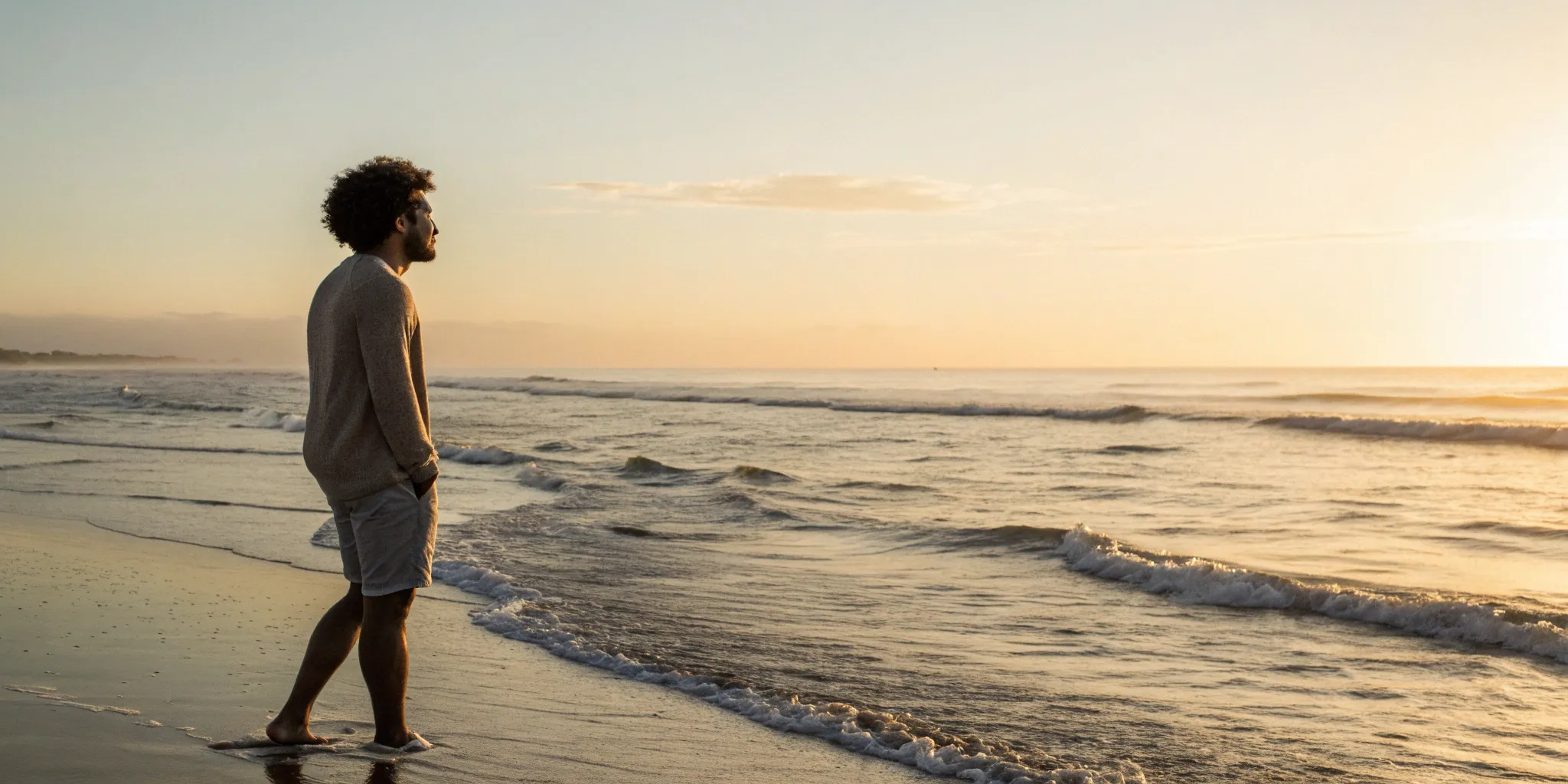A man with a full head of hair after his restoration in Palm Beach County.