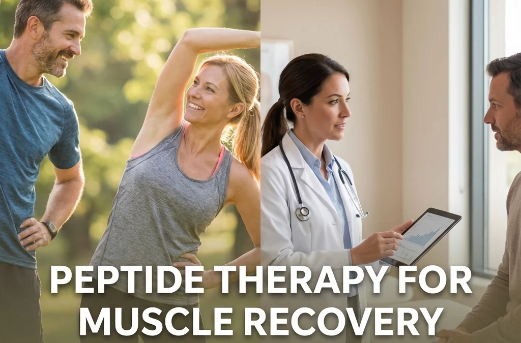 Peptide Therapy for Muscle Recovery: How Men & Women Over 40 Can Heal Faster and Stay Stronger (2025 Guide)