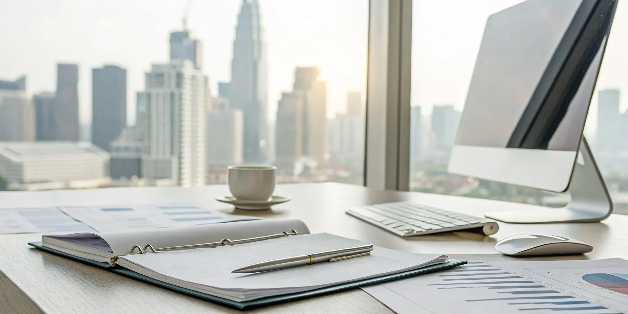 concierge-medicine-the-pros-cons-and-costs-416995 A desk with charts and a laptop analyzing the costs and benefits of concierge medicine.