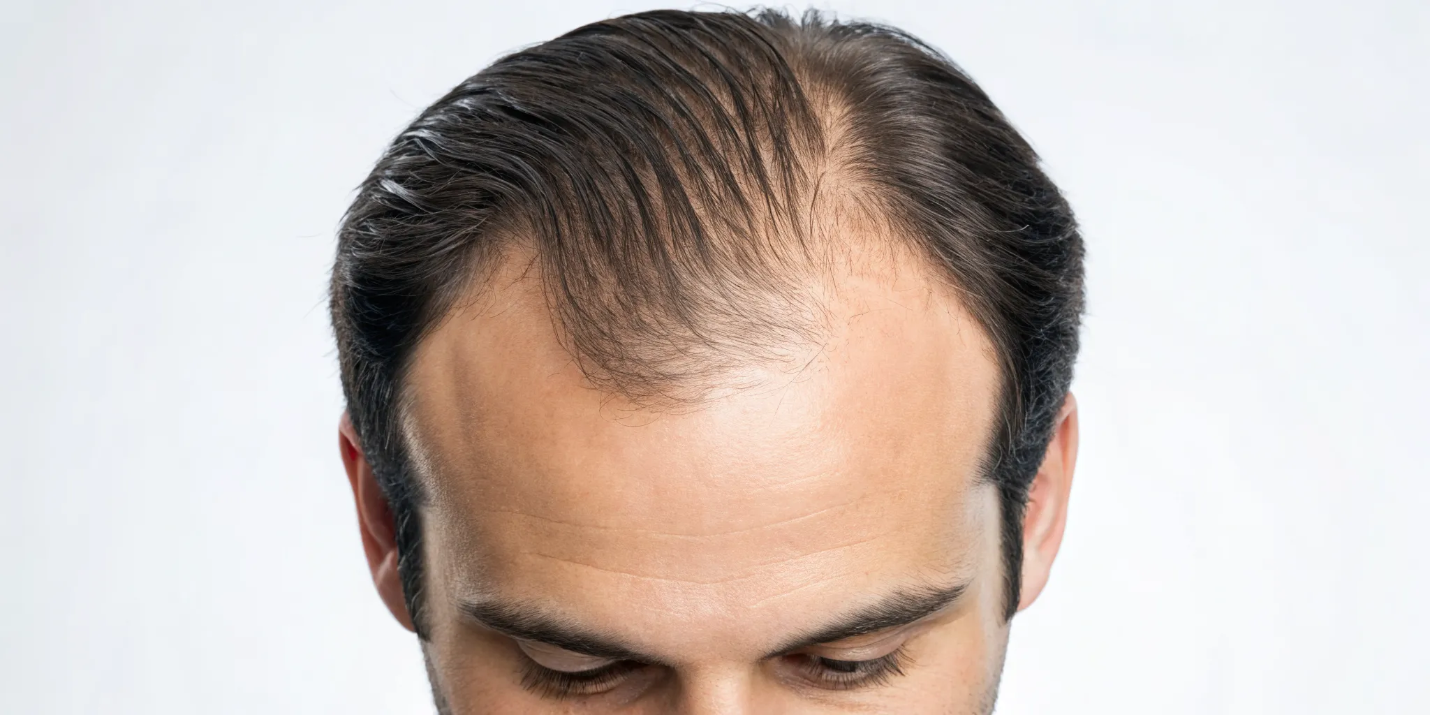 hair-restoration-reviews-what-you-need-to-know-647766 A man's thinning hair, a key consideration in hair restoration reviews.