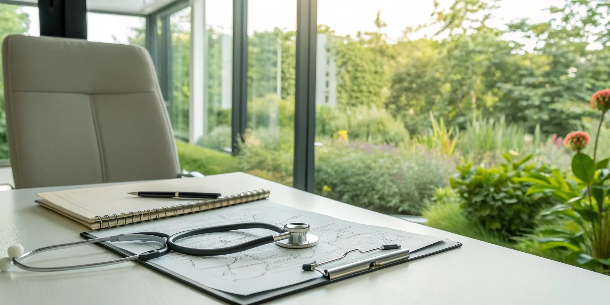 trt-cost-6-factors-that-determine-your-price-949782 Medical chart and stethoscope on a desk for calculating the overall cost of TRT.