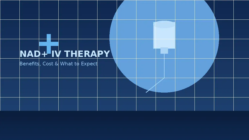 NAD+ IV Therapy Hero Image NAD+ IV therapy session in a modern wellness clinic